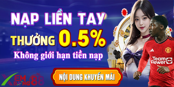 Thưởng 5% Tiền Nạp Không Giới Hạn | Cơ Hội Vàng Cho Người Chơi MB66